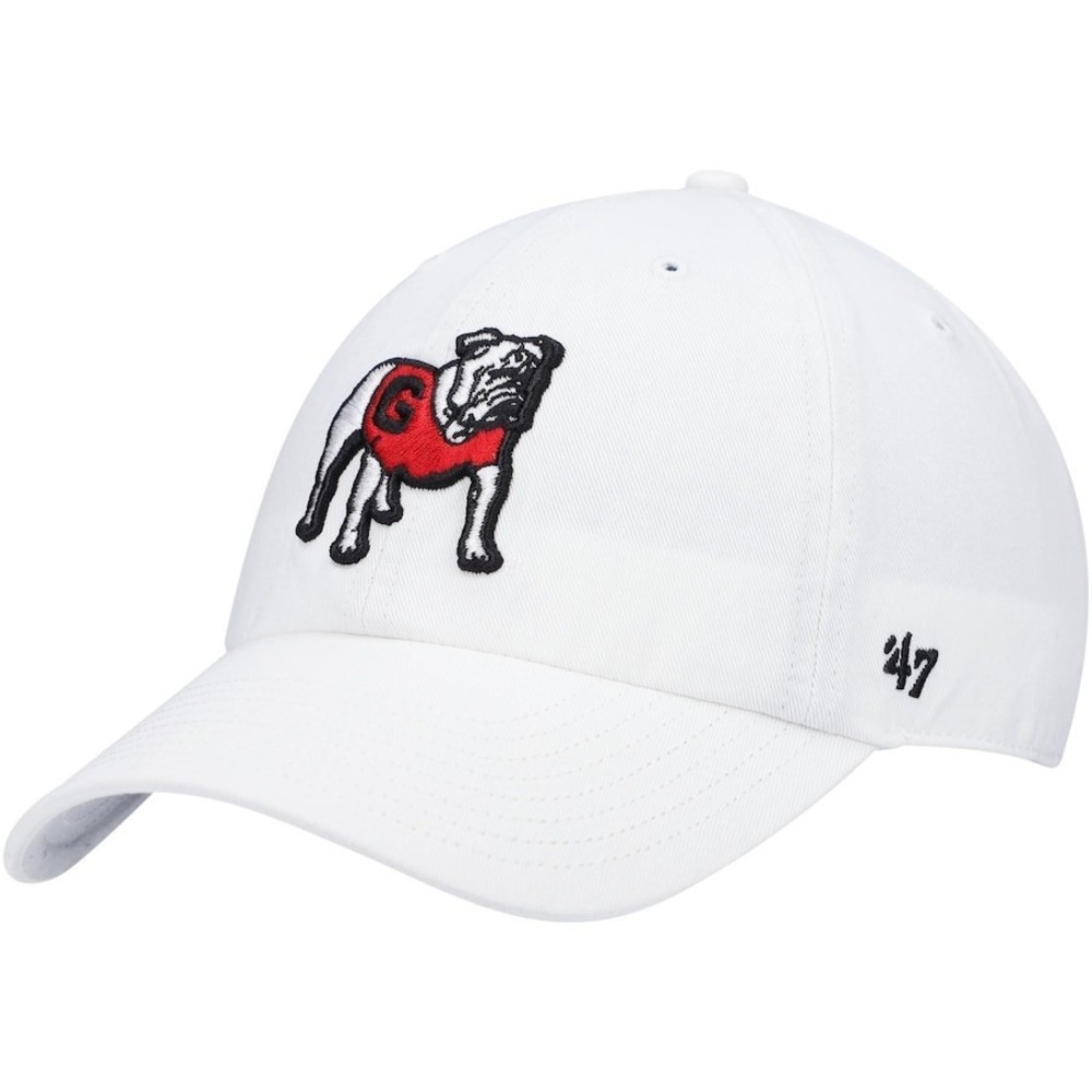 Georgia Bulldogs 47 Brand‎ Clean Up Adjustable Hat Vintage Logo White